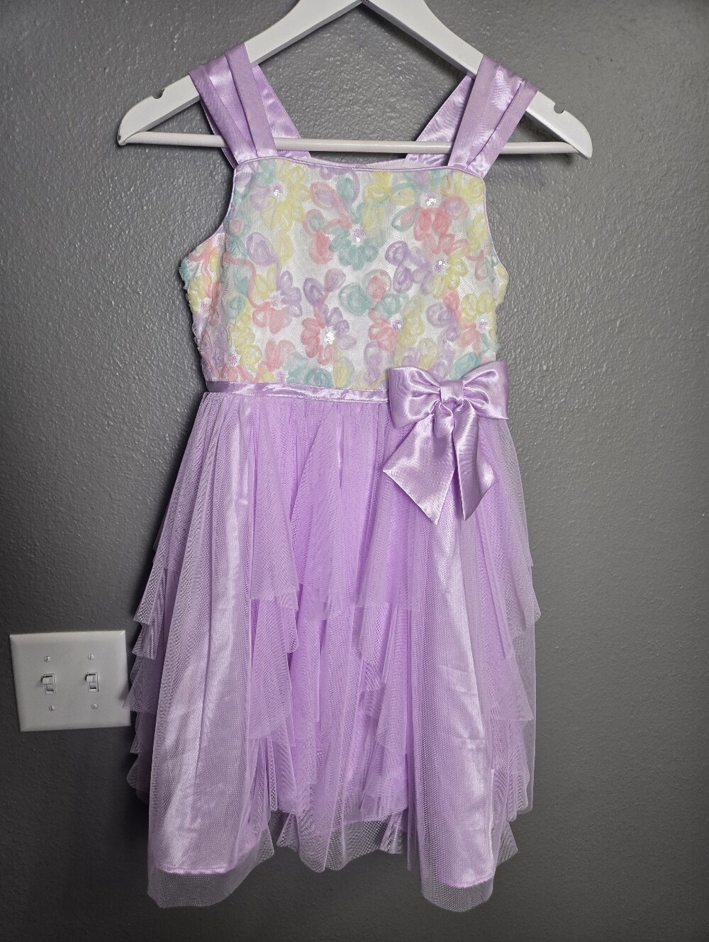 Jona Michelle Purple Tulle Formal Dress Size 8 Girls